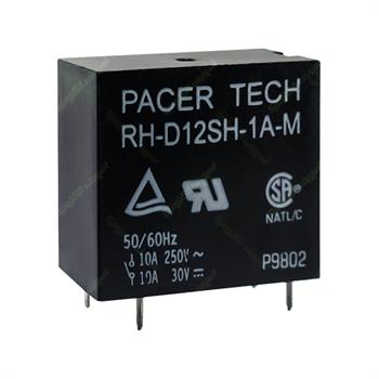 رله کتابی پاسر 12 ولت 10 آمپر 4 پایه PACER TECH RH-D12SH-1A-M