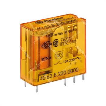 رله کتابی 2 کنتاکت فیندر  230 ولت ای سی 10 آمپر 8 پایه FINDER 40.62.8.230.0000 