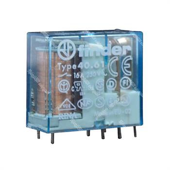 رله کتابی 1 کنتاکت فیندر  110 ولت دی سی 16 آمپر 8 پایه FINDER 40.61.9.110.0000 