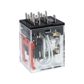 رله 4 کنتاکت سوکتی امرون 24 ولت 6 آمپر 14 پایه  OMRON MY4N-GS