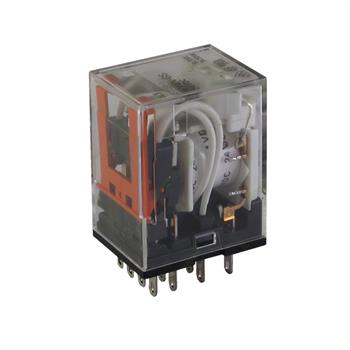 رله 4 کنتاکت سوکتی امرون 24 ولت 6 آمپر 14 پایه  OMRON MY4N-GS