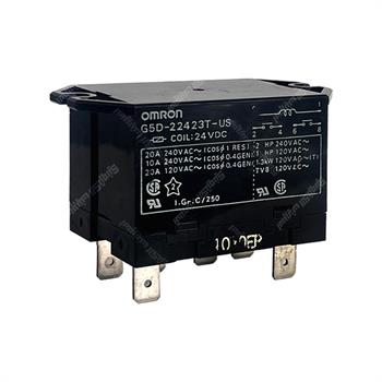 رله کولری امرون 24ولت 20 آمپر 6 پایه 2کنتاکت باز OMRON G5D-22423T 