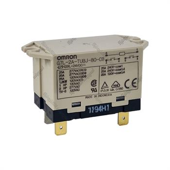 رله کولری فیش خور امرون 24 ولت 25 آمپر 6 پایه OMRON G7L-2A-TUBJ-80-CB 