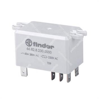رله کولری فیندر 2 کنتاکت 230 ولت ای سی 8 پایه 30 آمپر FINDER 66.82.8.230.0000 