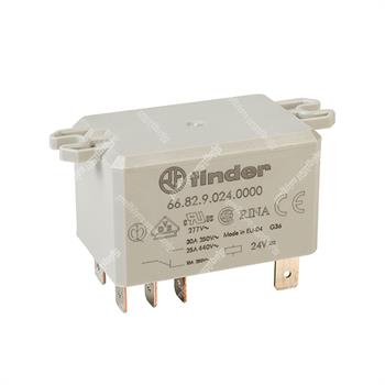 رله کولری فیندر 2 کنتاکت 24 ولت دی سی 8 پایه 30 آمپر FINDER 66.82.9.024.0000 