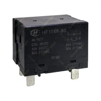 رله کولری هونگفا 48 ولت 80 آمپر 6 پایه HONGFA HF116F-80