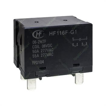 رله کولری هونگفا 6 ولت 55 آمپر 6 پایه HONGFA HF116F-G1