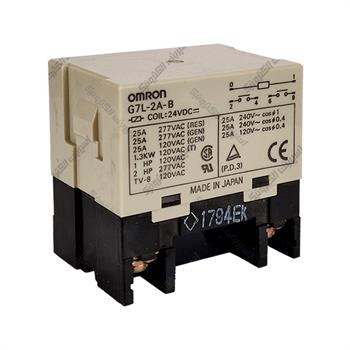 رله کولری پیچ خور امرون 24 ولت 25 آمپر 6 پایه OMRON G7L-2A-B