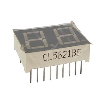 سون سگمنت 2 دیجیت آند قرمز زمینه طوسی سایز 25×19میلی متر