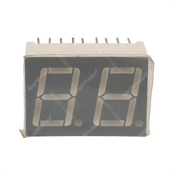 سون سگمنت 2 دیجیت آند قرمز زمینه طوسی سایز 25×19میلی متر