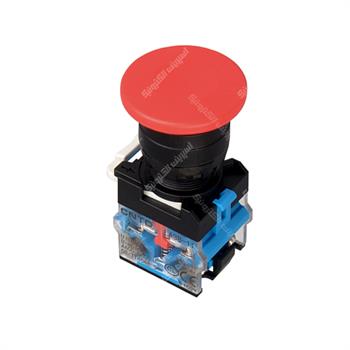 شاسی امرجنسی قارچی ساده قرمز CNTD LA38-11M40-Q3-RD-1NO+1NC 