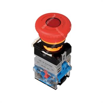 شاسی امرجنسی قارچی قفل شوی چراغ دار CNTD LA38-11ZSD40-C3-RD220-1NO+1NC  