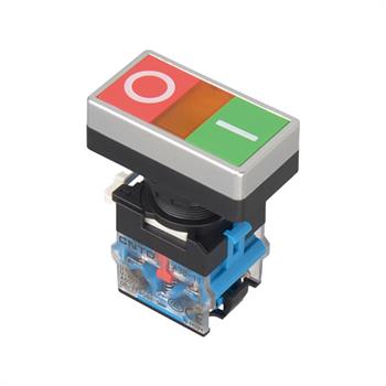 شاسی دوبل ساده با طلق سفید سی ان تی دی CNTD LA38-11PNSW-Q3.WITHOUT LIGHT-1NO+1NC