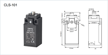 لیمیت سوئیچ فشاری سی ان تی دی 10 آمپر CNTD CLS-101