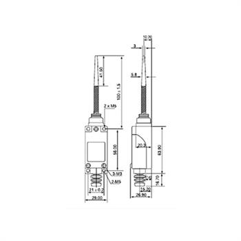 لیمیت سوئیچ آنتنی سی ان تی دی  CNTD TZ-8166  
