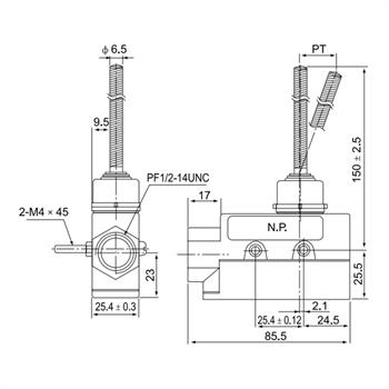 لیمیت سوئیچ حفاظ دار آنتنی  15 آمپری سی ان تی دی CNTD TZ-6106 