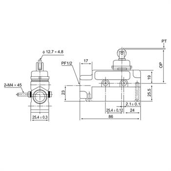 لیمیت سوئیچ حفاظ دار فشاری غلطکی 15 آمپری سی ان تی دی CNTD TZ-6102 