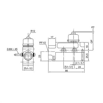 لیمیت سوئیچ حفاظ دار فشاری ساده 15 آمپری سی ان تی دی CNTD TZ-6101 