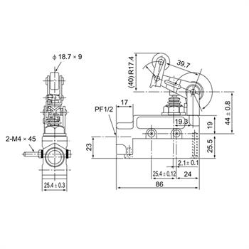 لیمیت سوئیچ حفاظ دار فشاری غلطکی 15 آمپری سی ان تی دی CNTD TZ-6143 