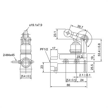 لیمیت سوئیچ حفاظ دار فشاری غلطکی 15 آمپری سی ان تی دی CNTD TZ-6104 