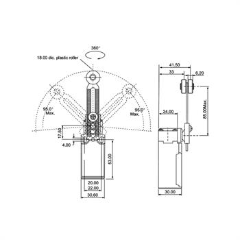 لیمیت سوئیچ غلطکی سی ان تی دی 10 آمپر CNTD CLS-131
