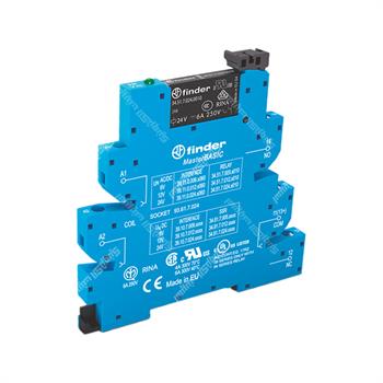 ماژول رله PLC فیندر 24AC/DC یک کنتاکت چنج اور FINDER 39.11.0.024.0060 