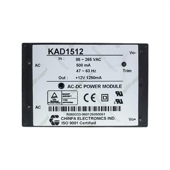 مبدل ولتاژ چینفا 1/25 آمپر  CHINFA  KAD1512  AC/DC  IN 85-265V OUT +12V 