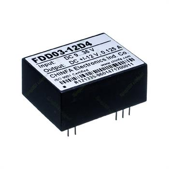 مبدل ولتاژ چینفا 125 میلی آمپر CHINFA  FDD03-12D4  DC/DC  IN:9-36V OUT:±12V