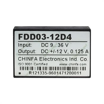 مبدل ولتاژ چینفا 125 میلی آمپر CHINFA  FDD03-12D4  DC/DC  IN:9-36V OUT:±12V