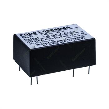 مبدل ولتاژ چینفا 250 میلی آمپر CHINFA FDD03-0505D4A DC/DC IN:9-36V OUT:5/5V