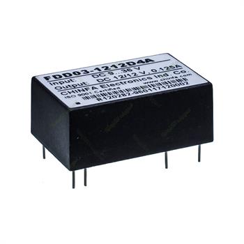 مبدل ولتاژ چینفا 125 میلی آمپر CHINFA  FDD03-1212D4A  DC/DC  IN:9-36V OUT:12/12V