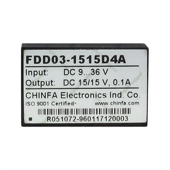 مبدل ولتاژ چینفا 100 میلی آمپر CHINFA FDD03-1515D4A DC/DC IN:9-36V OUT:15/15V