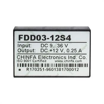 مبدل ولتاژ چینفا 250 میلی آمپر CHINFA  FDD03-12S4  DC/DC  IN 9-36V OUT +12V