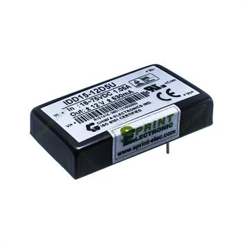 مبدل ولتاژ چینفا 630± میلی آمپر CHINFA IDD15-12D5U DC/DC IN:18-75V OUT:±12V