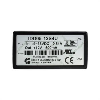 مبدل ولتاژ چینفا 500 میلی آمپر CHINFA IDD05-12S4U DC/DC IN:9-36V OUT:+12V