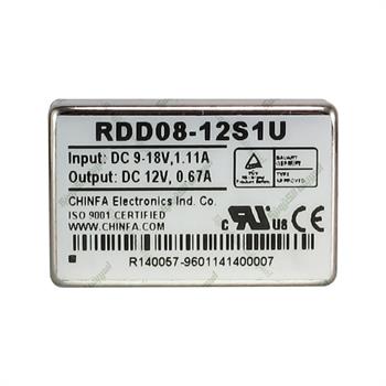 مبدل ولتاژ چینفا 670 میلی آمپر CHINFA RDD08-12S1U DC/DC IN:9-18V OUT:12V