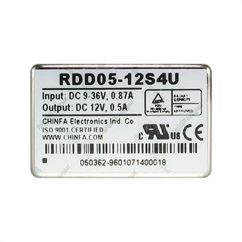 مبدل ولتاژ چینفا 500 میلی آمپر CHINFA RDD05-12S4U DC/DC IN:9-36V OUT:12V