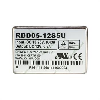 مبدل ولتاژ چینفا 500 میلی آمپر CHINFA RDD05-12S5U DC/DC IN 18-75V OUT 12V