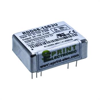 مبدل ولتاژ چینفا 540 میلی آمپر CHINFA  RDD08-15S3U  DC/DC  IN 35-75V OUT 15V