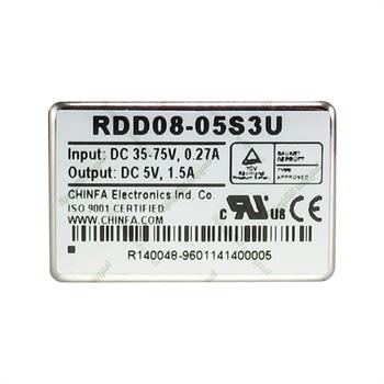 مبدل ولتاژ چینفا 1/5 آمپر CHINFA RDD08-05S3U DC/DC IN:35-75V OUT:5V