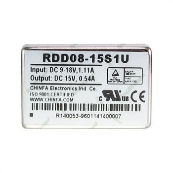 مبدل ولتاژ چینفا 540 میلی آمپر CHINFA  RDD08-15S1U  DC/DC  IN:9-18V OUT:15V