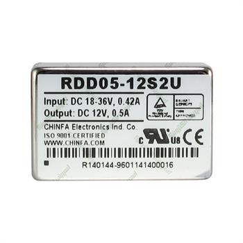 مبدل ولتاژ چینفا 500 میلی آمپر CHINFA RDD05-12S2U DC/DC IN:18-36V OUT:12V