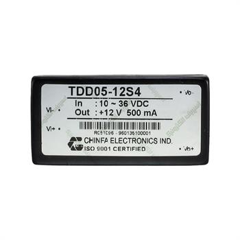 مبدل ولتاژ چینفا 500 میلی آمپر CHINFA TDD05-12S4 DC/DC IN:10-36V OUT:+12V