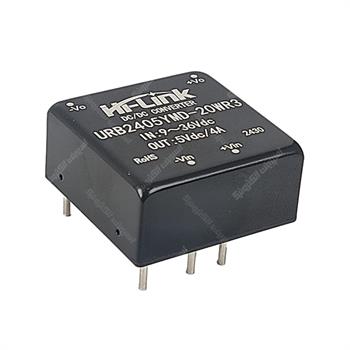 مبدل ولتاژ های لینک 20وات 4آمپر HI-LINK URB2405YMD-20WR3 DC/DC  IN 24V OUT 5V 