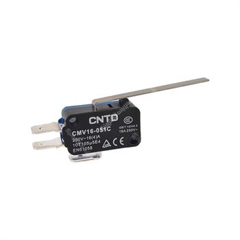 میکروسوئیچ اهرم بلند 4.5 سانت سی ان تی دی 16 آمپر 3 پایه CNTD CMV16-051C 