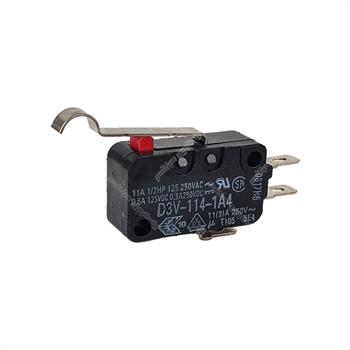 میکروسوئیچ اهرم منحنی امرون 11 آمپر 3 پایه OMRON D3V-114-1A4