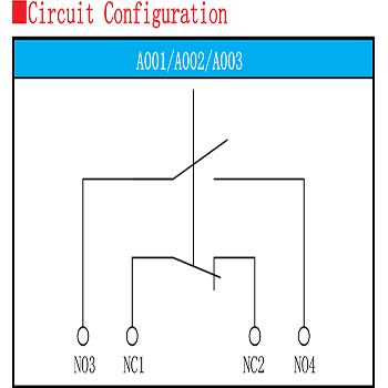 میکروسوئیچ بزرگ 4 پایه سوکتی دو کنتاکت 6 آمپرDPDT Micro Switch  
