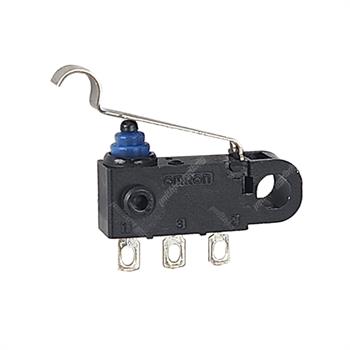 میکروسوئیچ ضد آب اهرم منحنی امرون 0.1 آمپر 3 پایه  D2HW OMRON 