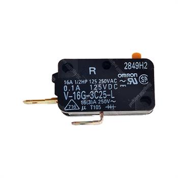 میکروسوئیچ فیش خور بدون اهرم نرمالی اوپن امرون 16 آمپر 2 پایه  OMRON V-16G-3C25-L
