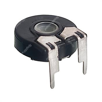 پتانسیومتر مشکی چینی پکیجی 3 پایه خوابیده 4/7 مگا اهم 15 میلیمتر PT-15 